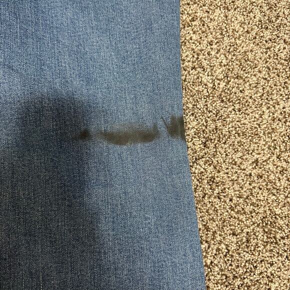 FLYING MONKEY Women's Frayed Hem Straight Leg Jeans Size 28 In Light Blue - Picture 9 of 16